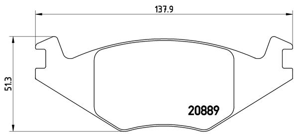 A.B.S. P 85 019 BREMBO Bremsbelagsatz, Scheibenbremse
